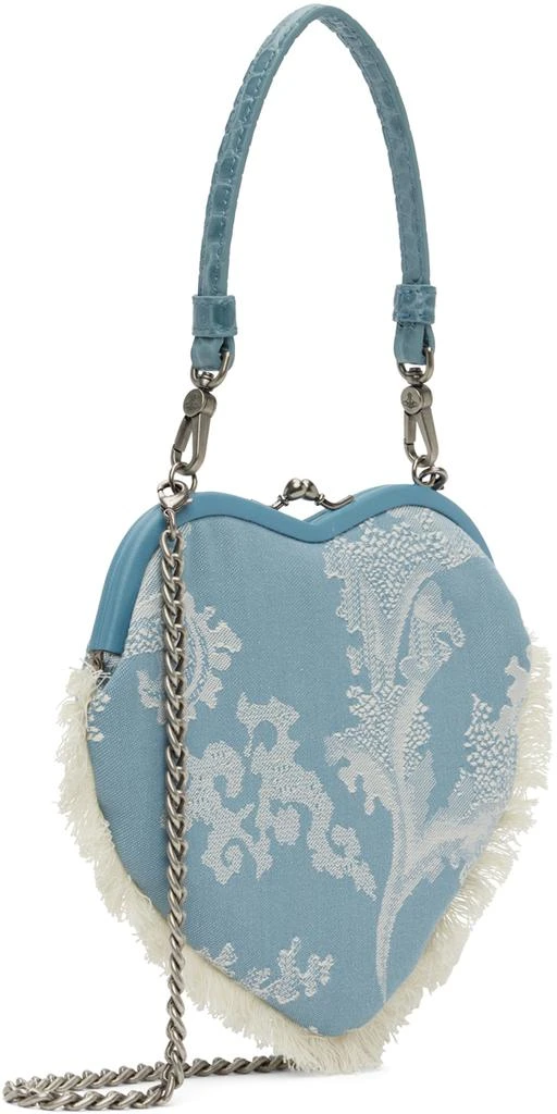 Vivienne Westwood Blue Belle Heart Frame Top Handle Bag 3