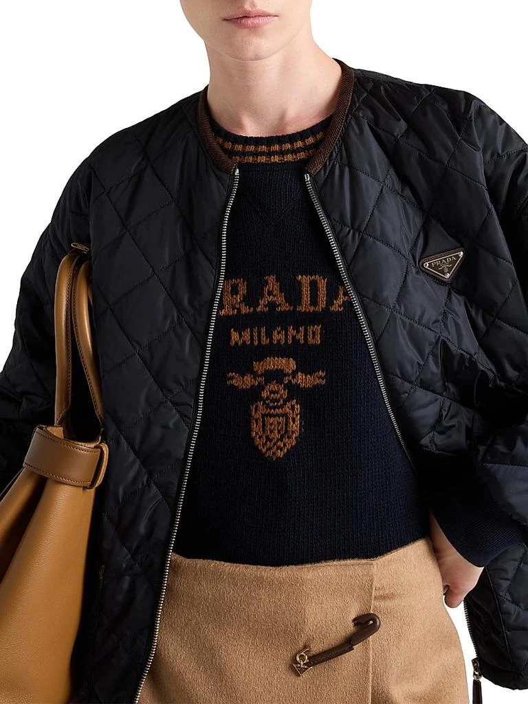 Prada Wool and Cashmere Crew-Neck Sweater 6
