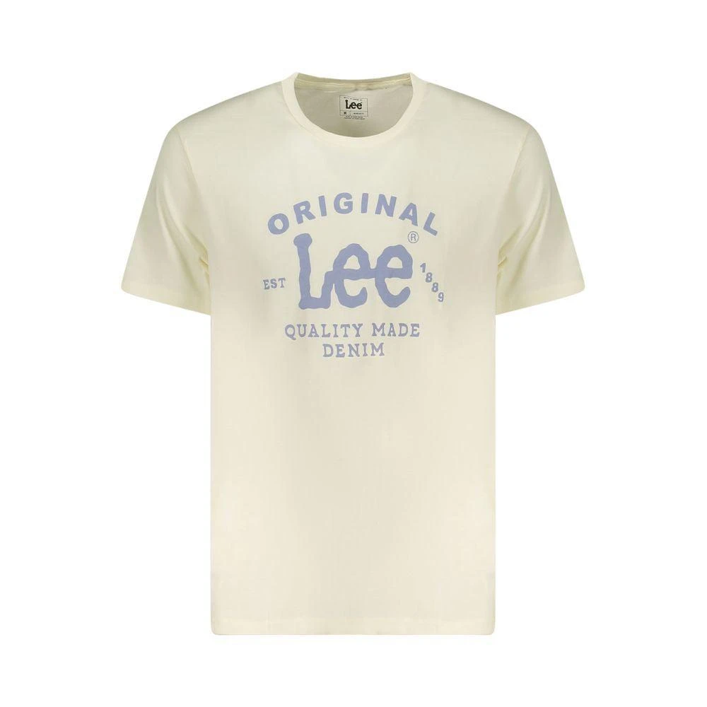 LEE Lee Beige Cotton Men T-Shirt 1