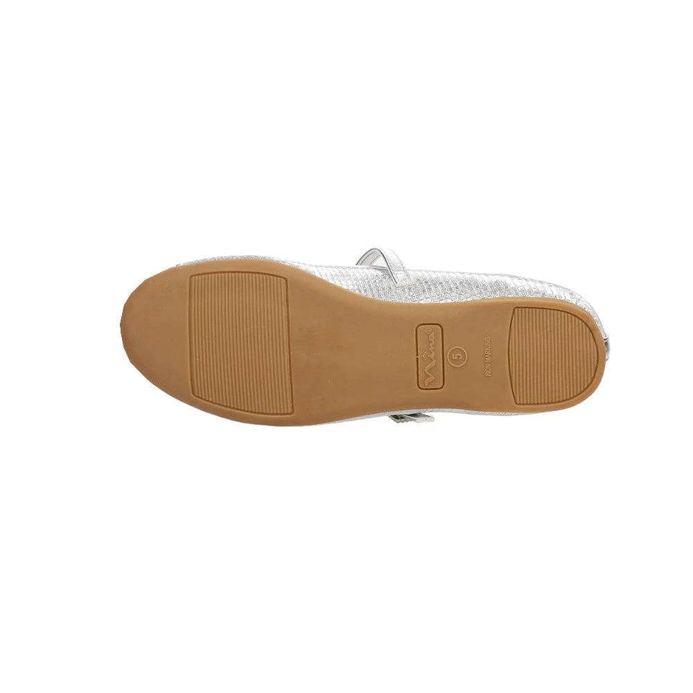 Nina Wally Metallic Rhinestone Mary Jane Ballet Flats (Little Kid-Big Kid) 5