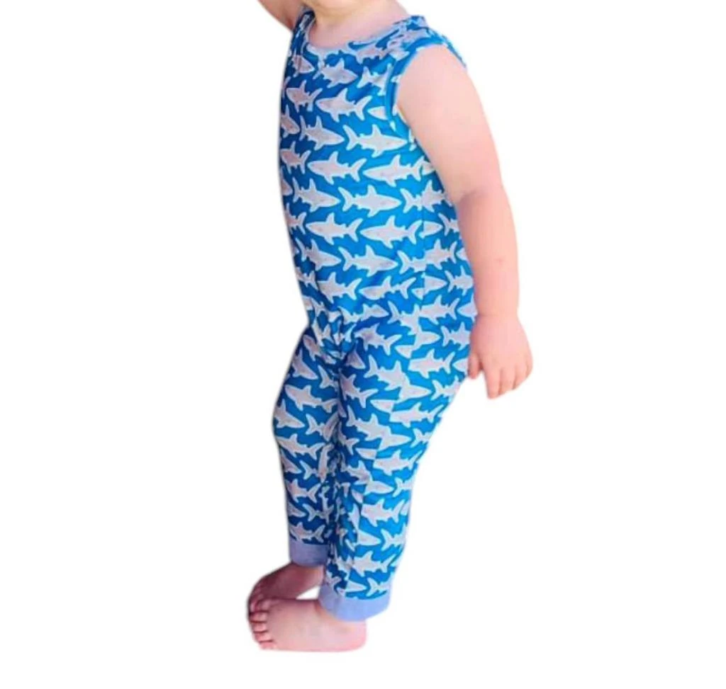 Pete + Lucy Pete + Lucy - Not So Baby Shark Romper 1