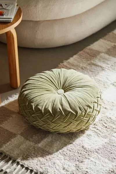 Urban Outfitters Round Pintuck Pillow 1