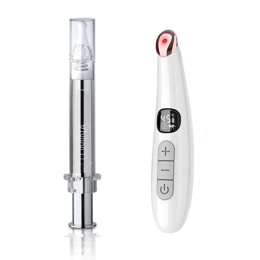 LUMINA NRG 3-in-1 Eye Massage Wand Plus Instant Lift Syringe 1