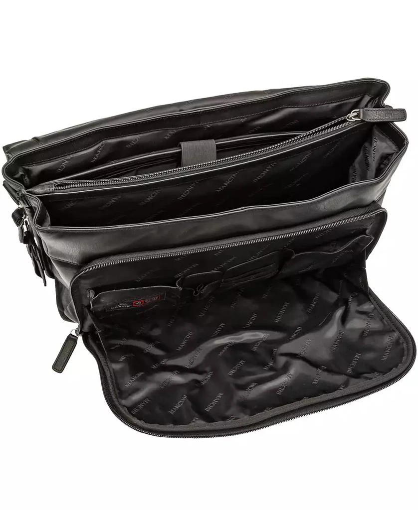 Mancini Leather Goods Men's Buffalo Double Compartment Briefcase for 15.6" Laptop , Tablet 4