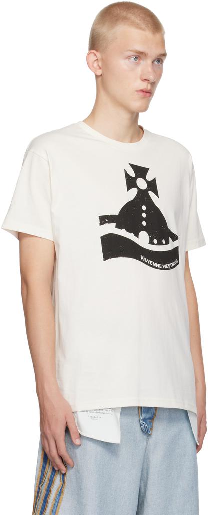 Vivienne Westwood White Sunken Orb Classic T-shirt