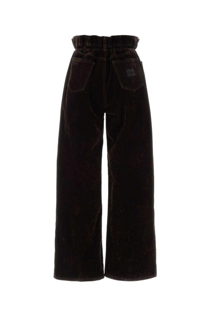 Miu Miu Wide-Leg Velvet Pants – On Sale Now with Up to 22