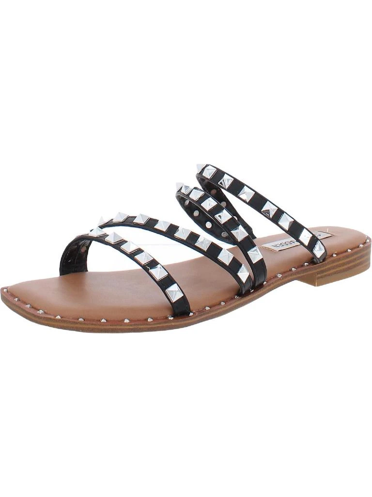Steve Madden Skyler Womens Square Toe Slip On Flat Sandals 7