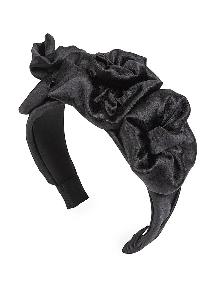 Amelia Gathered Crepe-Back Satin Headband – On Sale Now with  display picture 1