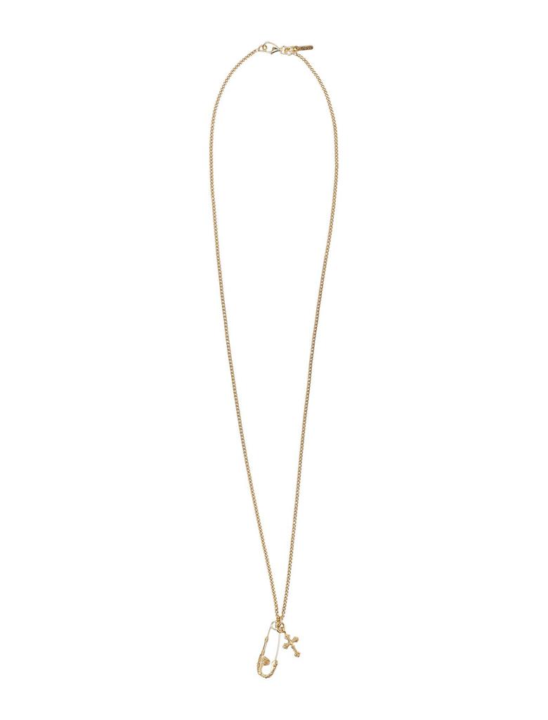 Emanuele Bicocchi Emanuele Bicocchi Cross And Pin Pendant Necklace