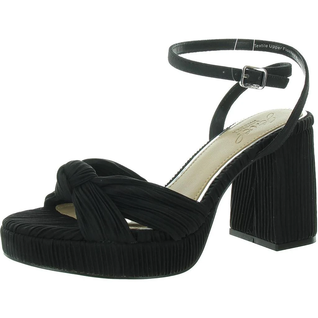 Badgley Mischka Tyler Womens Adjustable Textured Ankle Strap 1