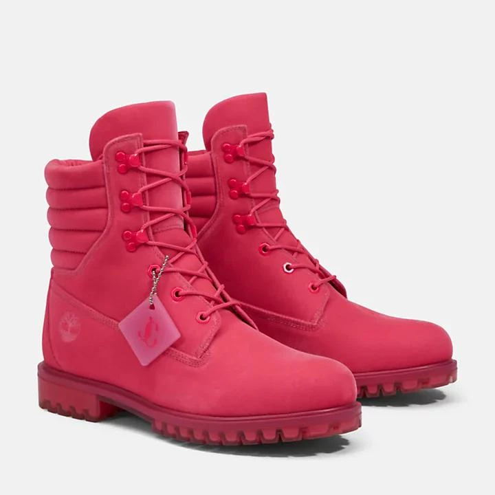 Timberland Jimmy Choo x Timberland® 6 Inch Puffer-Collar Boot for Men in Pink 4