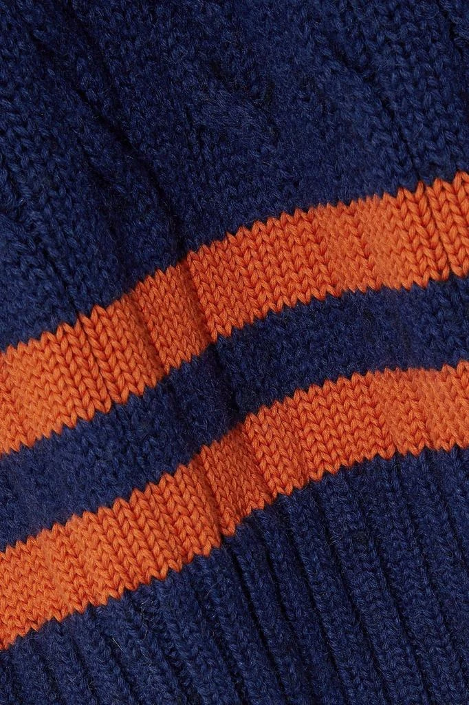 MAISON MARGIELA Oversized cable-knit wool and cotton-blend mini dress 4