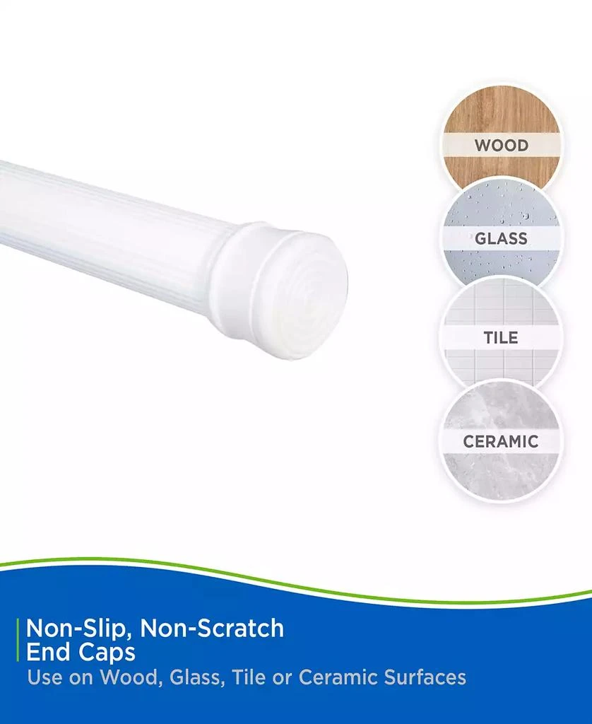 Kenney No Tools Spring Tension Utility Rod, 42-72" 6