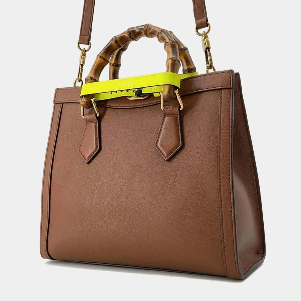 Gucci Gucci Leather Small Diana NM Bamboo Handle Tote Bag 2