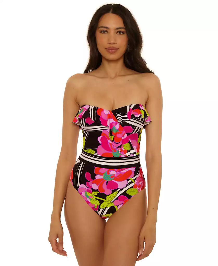 Trina Turk Women's Bougainvillea Ruffle Detail One-Piece Swimsuit
