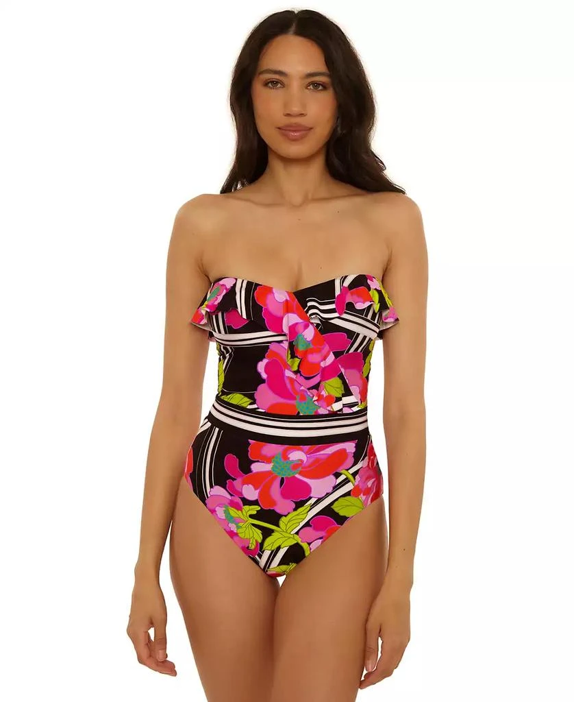 Trina Turk Women's Bougainvillea Ruffle Detail One-Piece Swimsuit 1