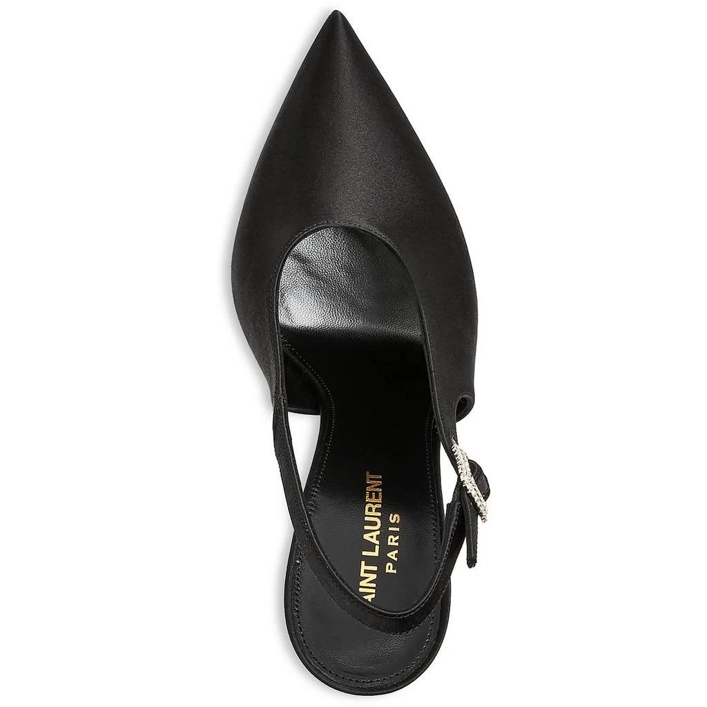 Yves Saint Laurent Womens Pointed Toe Ankle Strap Slingback Heels 3