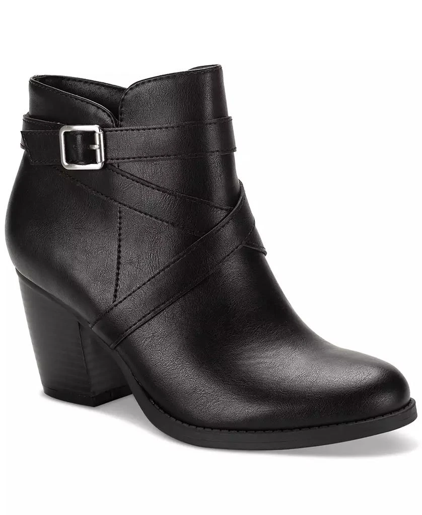 Style & Co Women's Zetaa Strappy Belt-Heel Booties, Created for Macy's 1