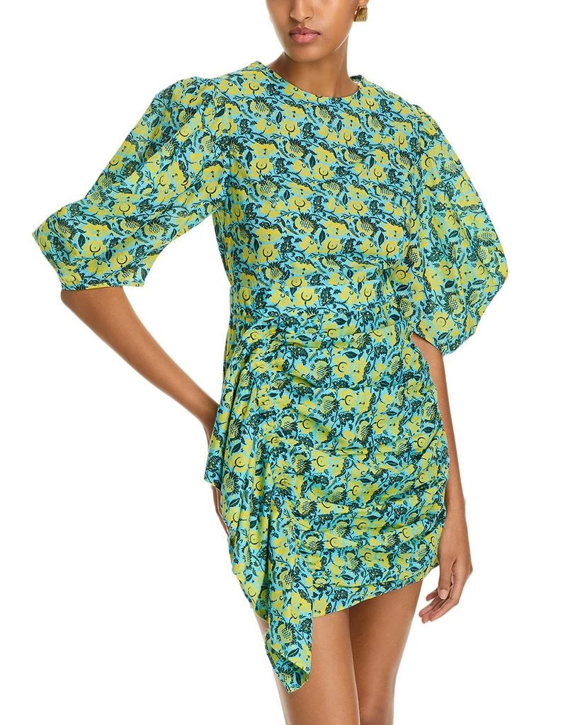 Rhode Pia Floral Print Cotton Mini Dress 1
