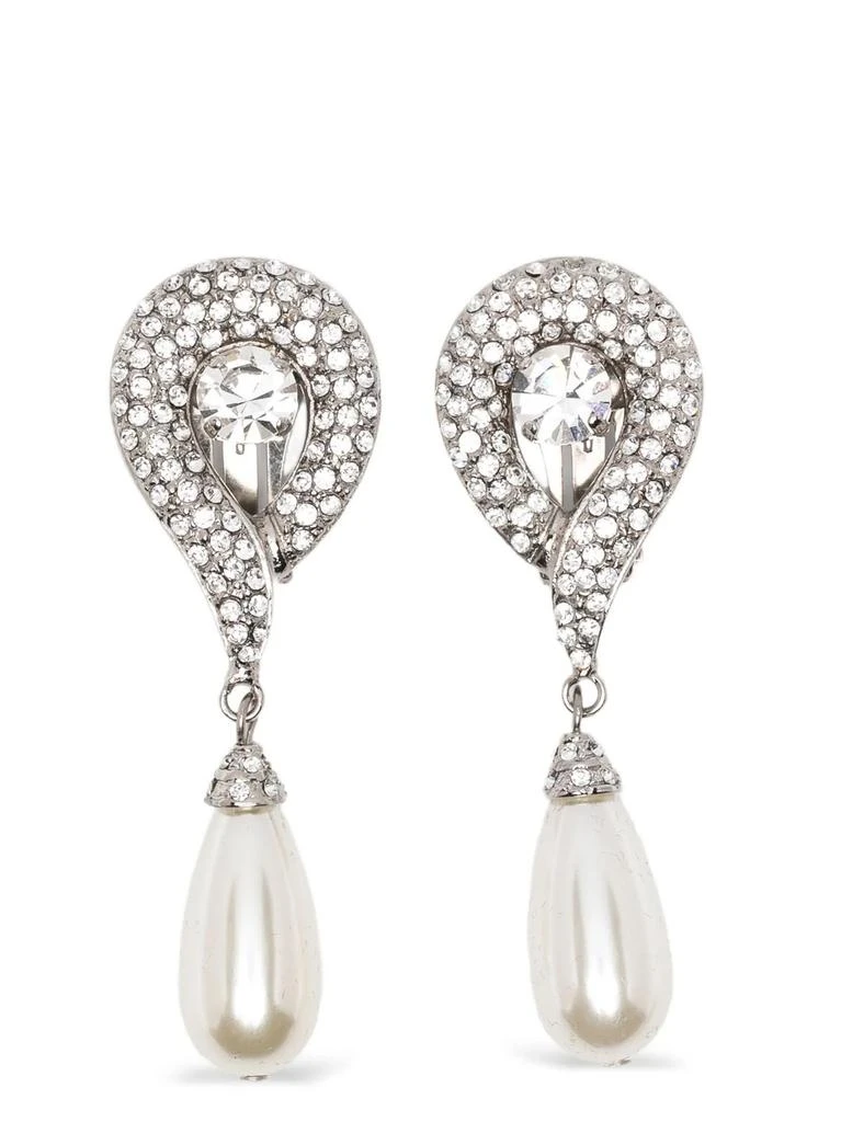 Alessandra Rich Alessandra Rich Crystal Pendant Earrings