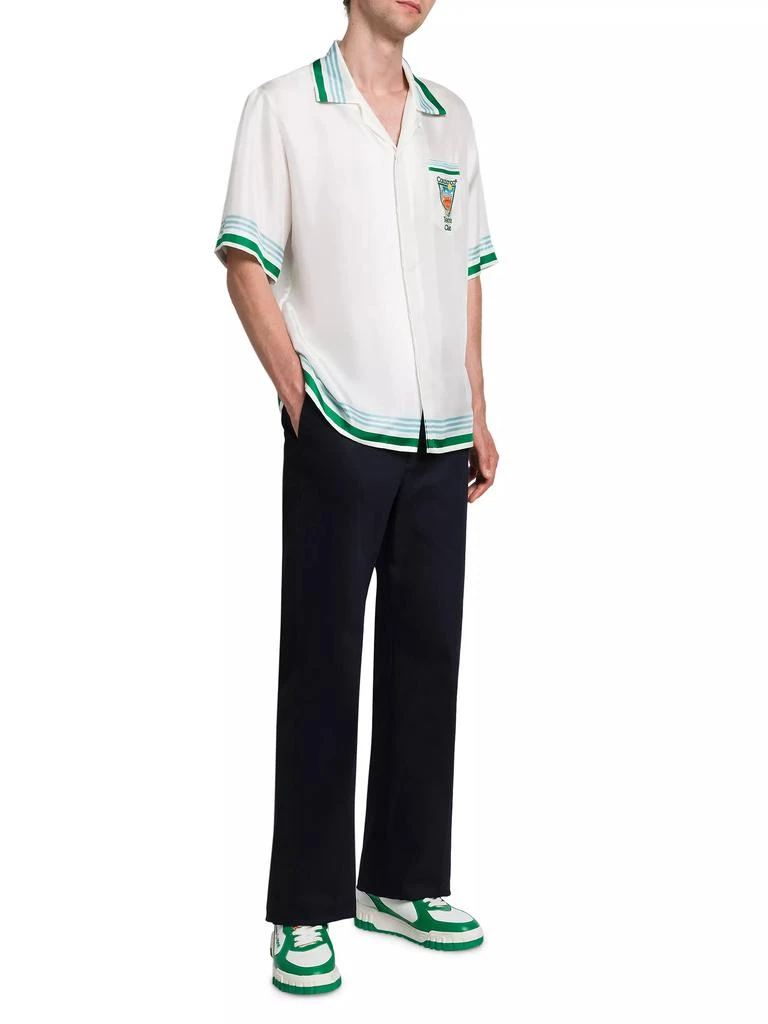 Casablanca Tennis Club Silk Shirt 2
