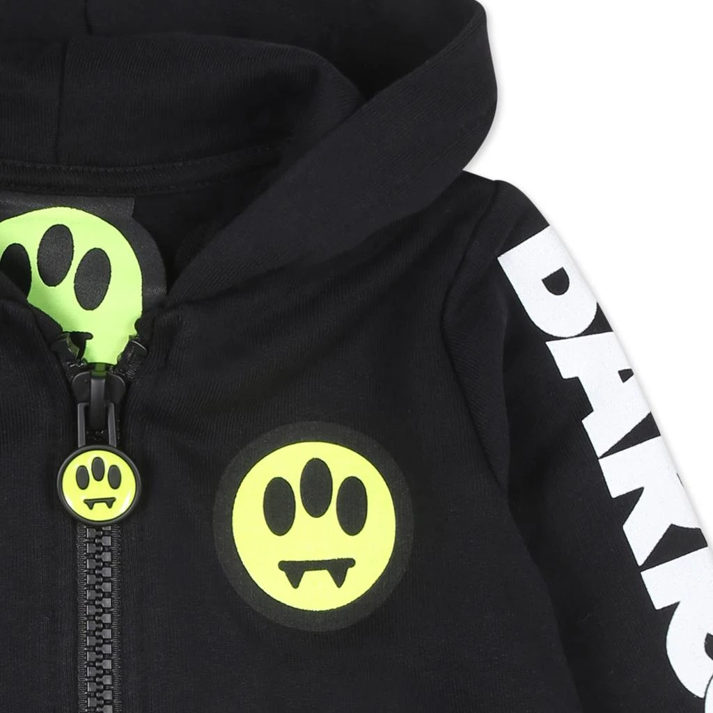 BARROW Black Sweatshirt For Babykids With Smiley 3