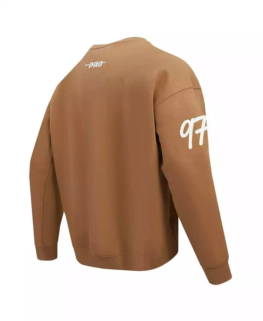 Pro Standard Men's Aidan Hutchinson Brown Detroit Lions Pullover Crewneck Sweatshirt 4