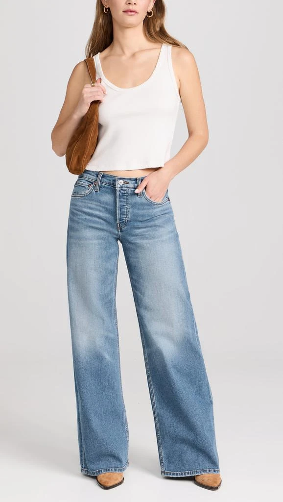 REDONE Mid Rise Wide Leg Jeans 4