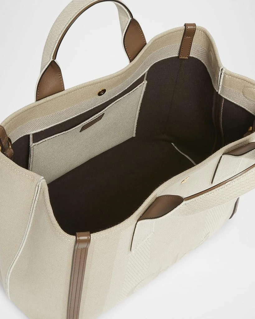 Chloé Large Carry Tote Bag in Jacquard Canvas 4