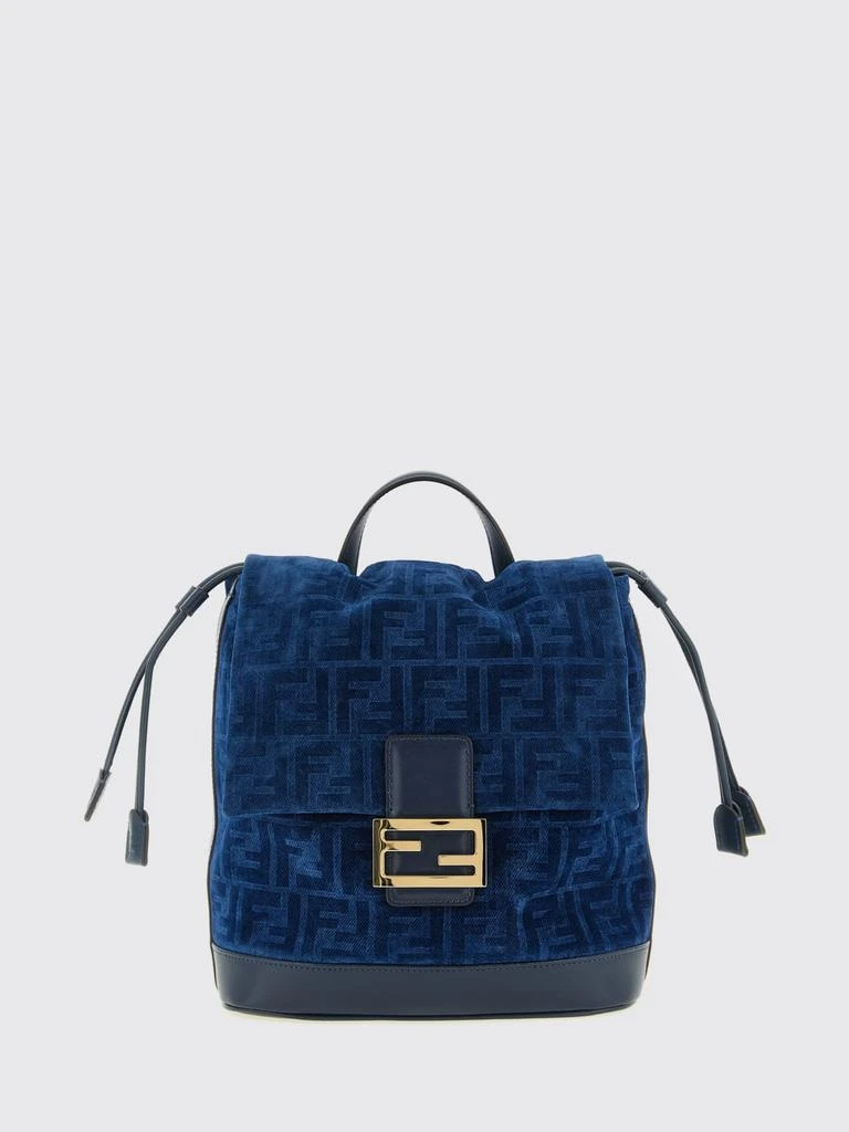 Fendi Backpack Mania Zucca Pattern Dark Brown Navy Multi Fila Collaboration Fendi zucca pattern backpack - Gem main image 4