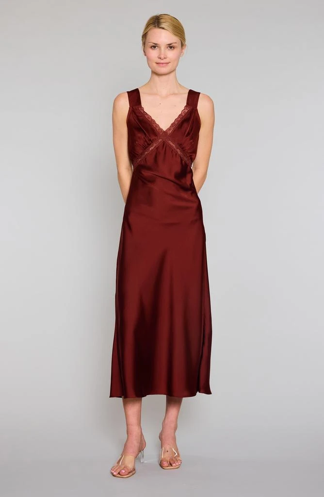 long green satin slip dress SATIN SLIP DRESS- LIME GREEN MAGNOLIA – LAVISH