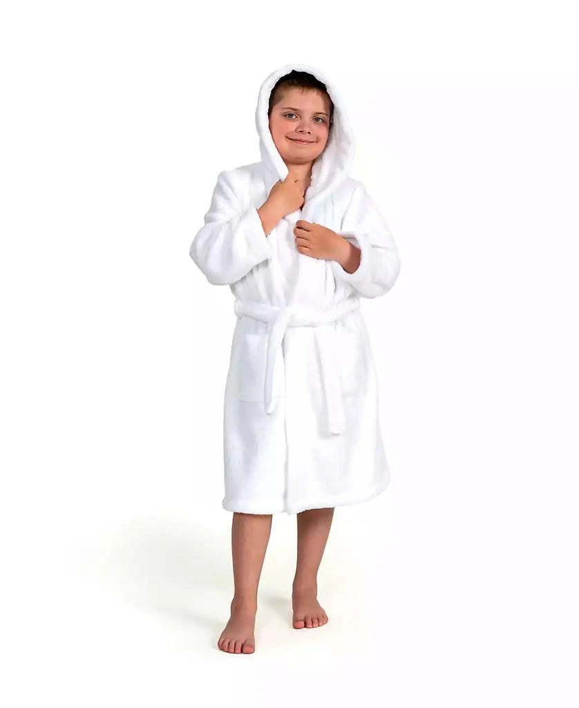 Linum Home Textiles Kids Super Plush Double Brushed Hooded Polyester Bathrobe 5