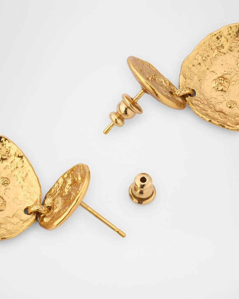 GAS Bijoux Eclipse Sequin Gold Earrings 4