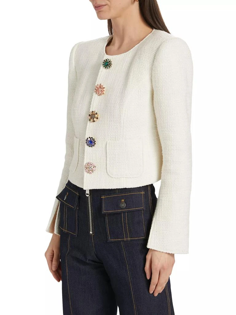 Cinq à Sept Randi Tweed Rhinestone-Button Jacket 4