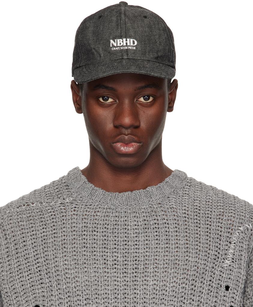 Neighborhood Black Denim Dad Cap