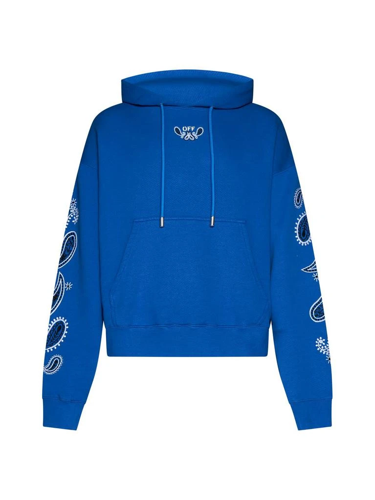 Off-White Off-White Bandana-Embroidered Drawstring Hoodie 1