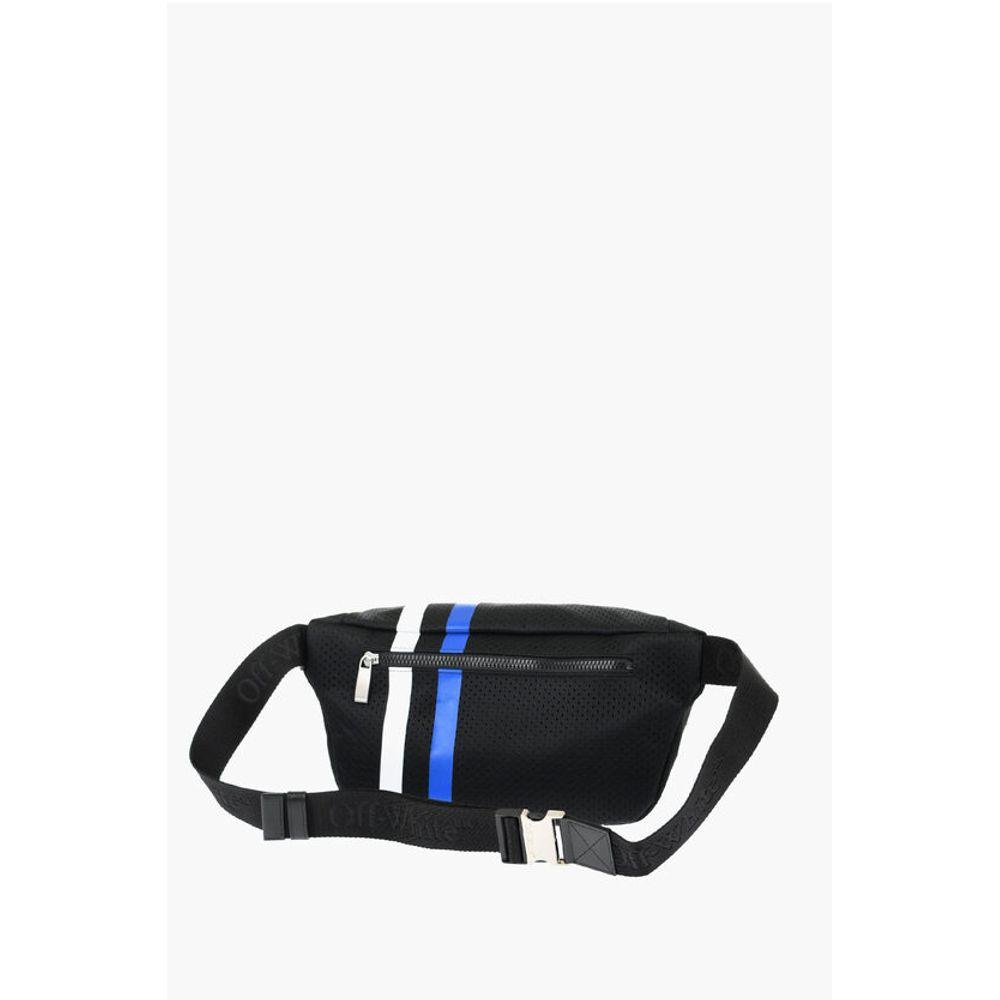 Off-White Off- Perforated Nylon Bum Bag with Contrasting Women's Details