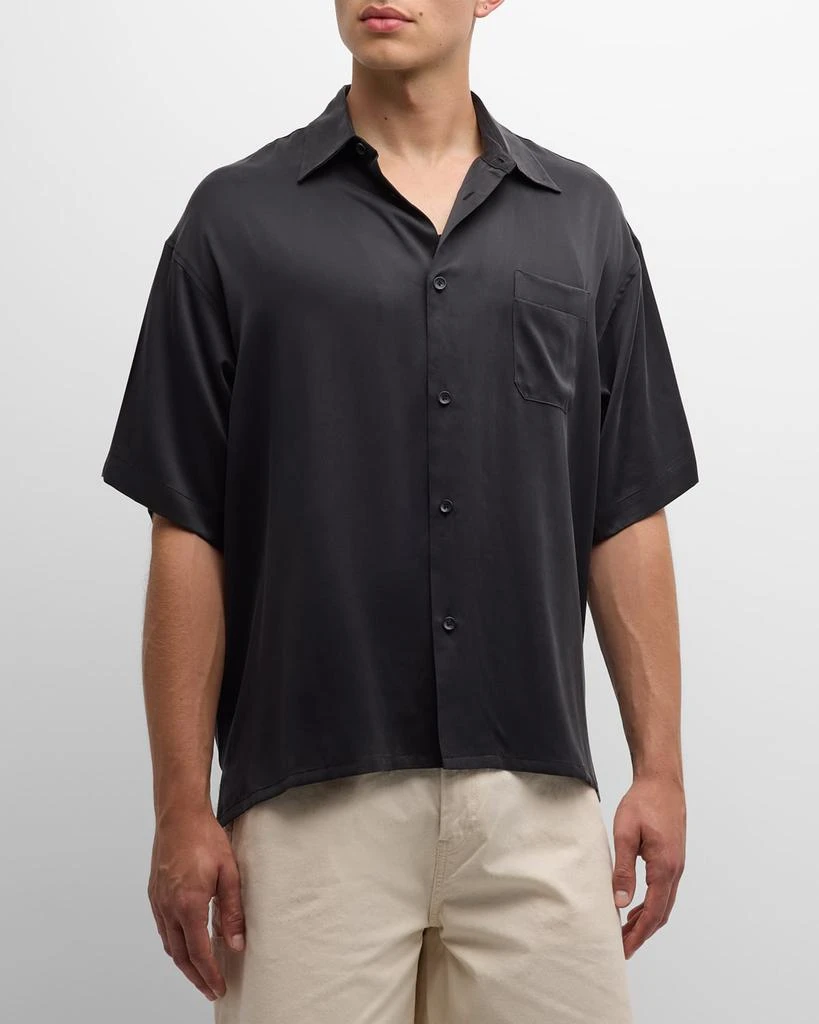 John Elliott Men's Brushed Silk Sport Shirt 4