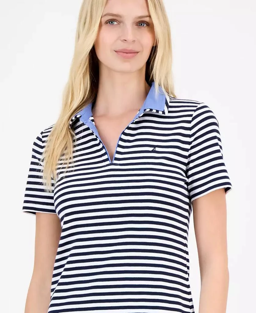 Nautica Jeans Women's Striped Polo Dress 4
