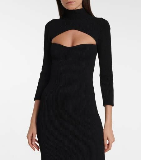 Khaite Mischa ribbed-knit midi dress 4