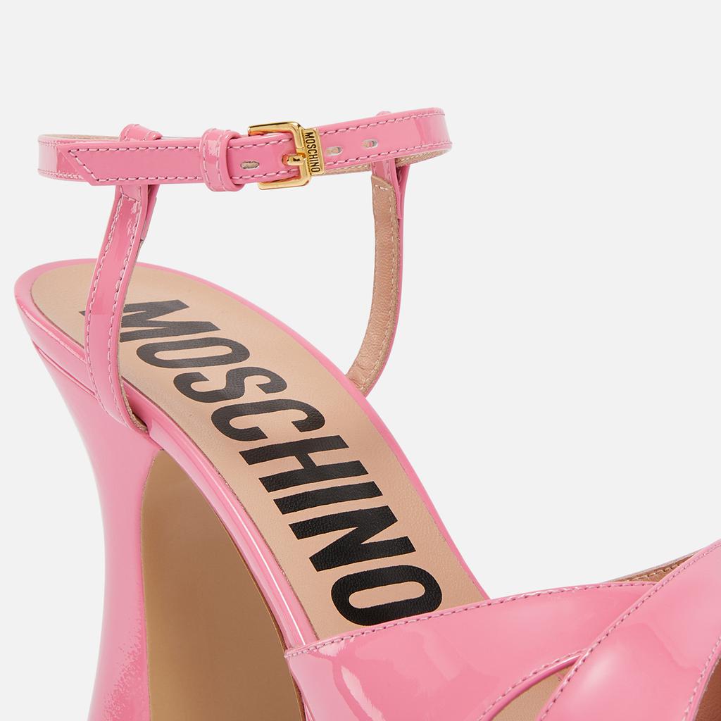 Moschino Women's Patent Leather Platform Sandals - Shoes - BeyondStyle