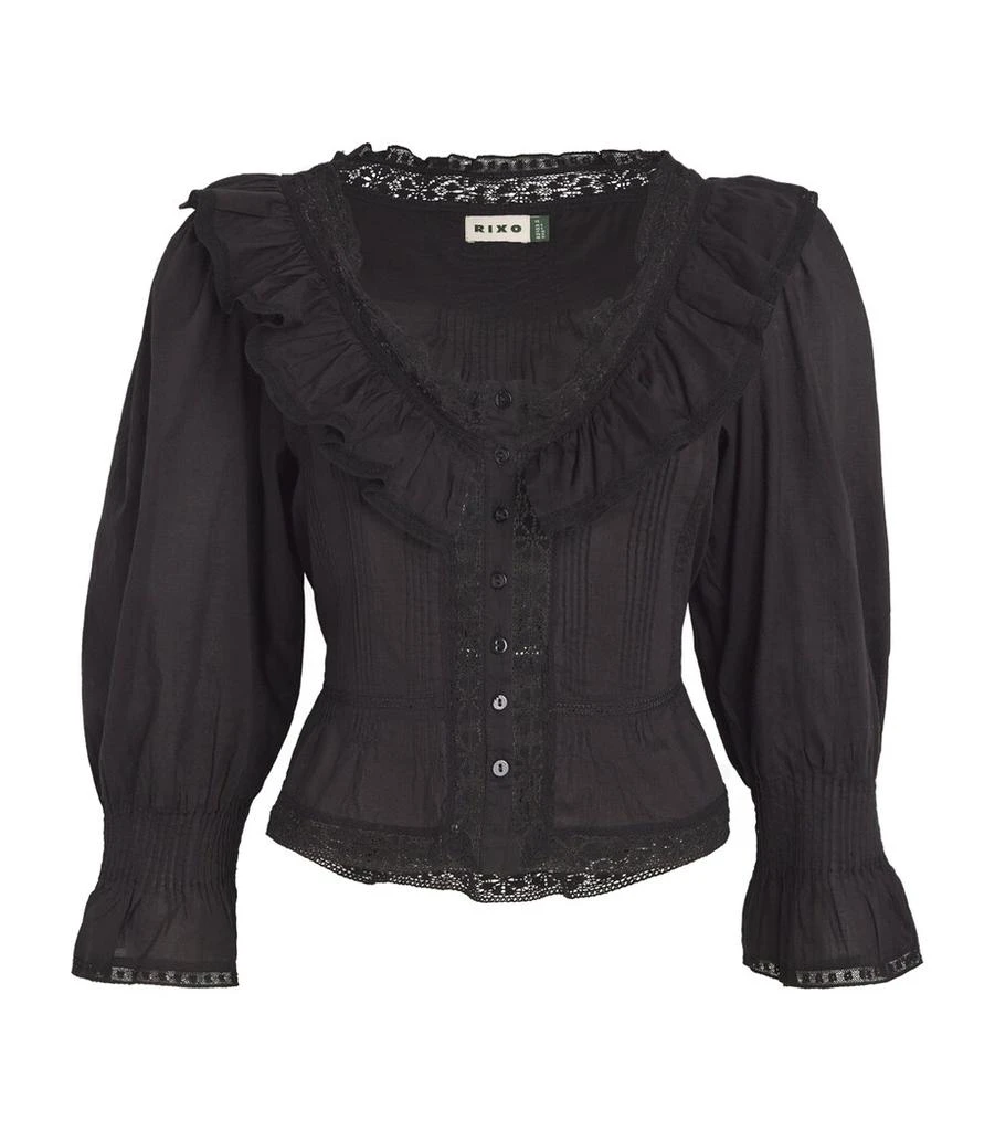 Rixo Frill-Trim Solene Blouse 1