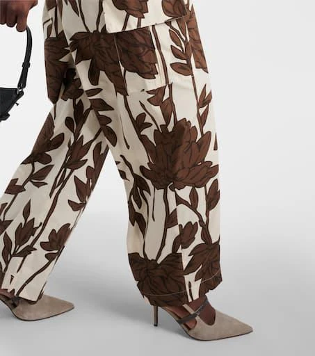 Brunello Cucinelli Printed cotton poplin cargo pants 6