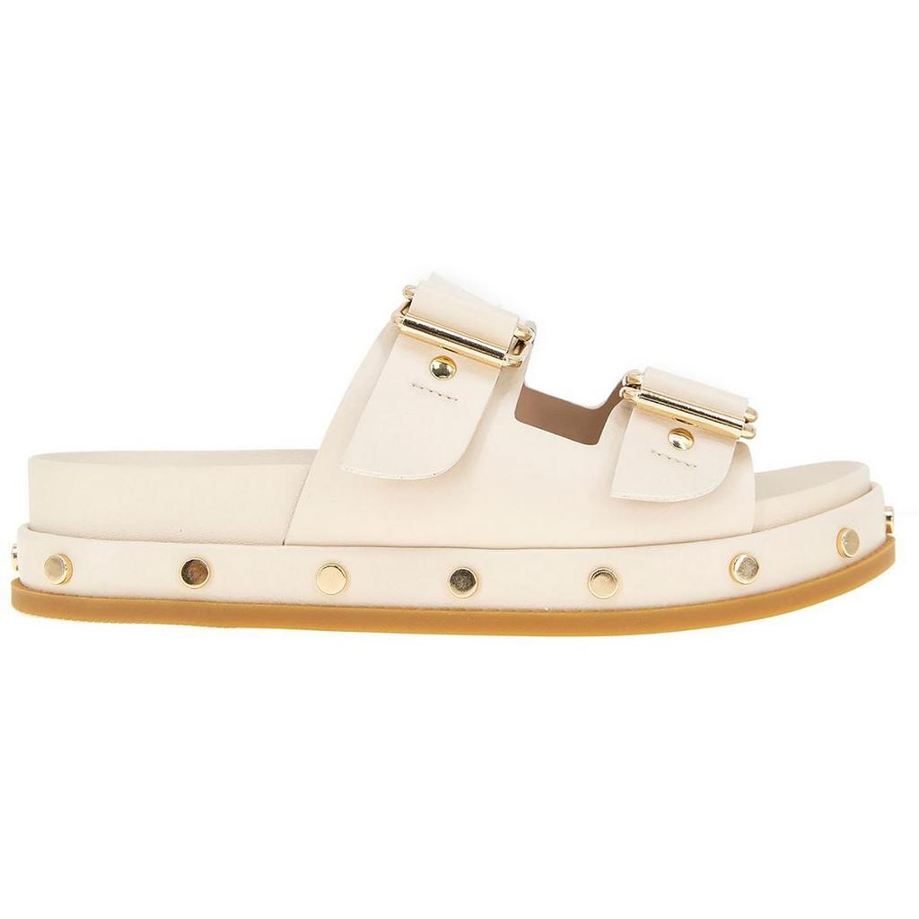 BCBGeneration Bamba Womens Leather Studded Slide Sandals