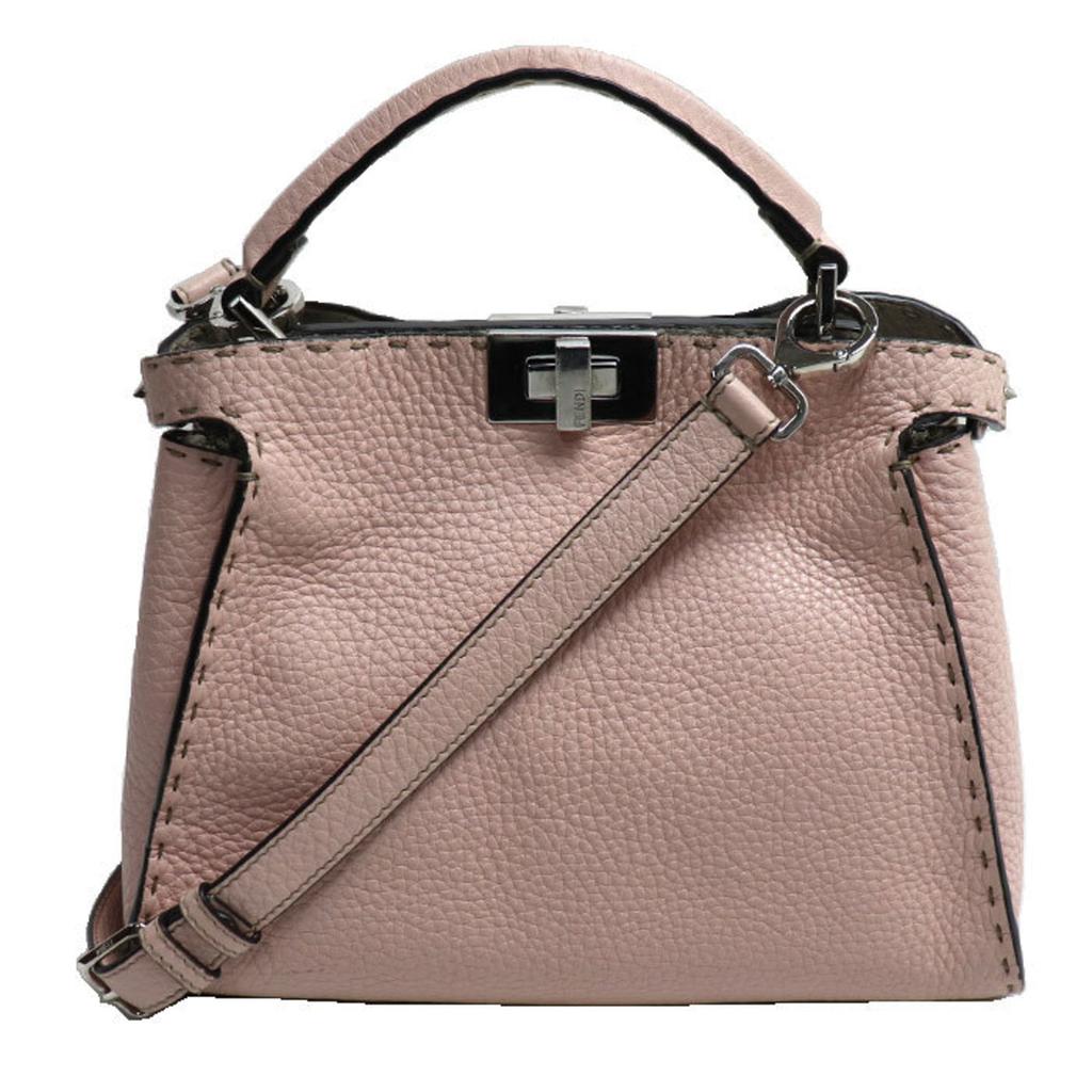Fendi Fendi Peekaboo  Leather Shoulder Bag (Pre-Owned)