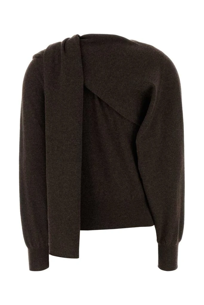 Salvatore Ferragamo Ferragamo Scarf-Detailed Buttoned Knitted Cardigan 2