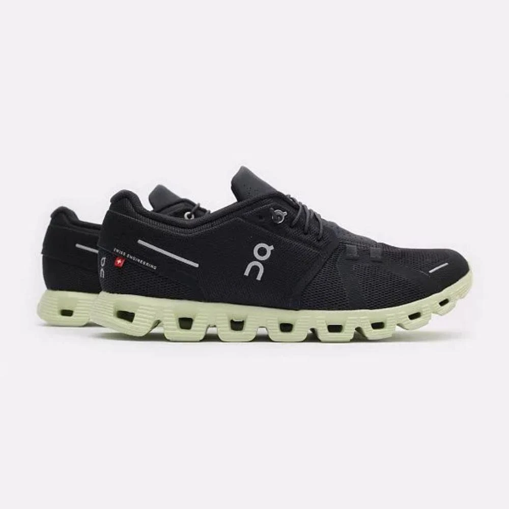 On On Cloud 5 59.98887 Sneakers Men 12.5 Black Green Slip-On Athletic Running Shoes 2