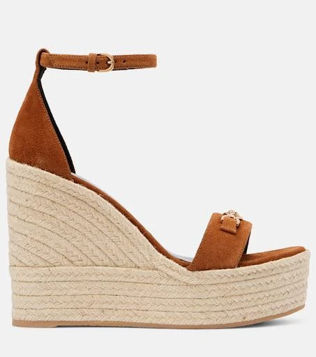 Versace Medusa 
95 suede espadrille wedges 4