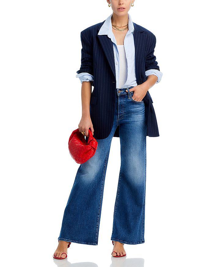 MOTHER The Lil Tomcat Roller Sneak High Rise \ Jeans in Sixth Sense