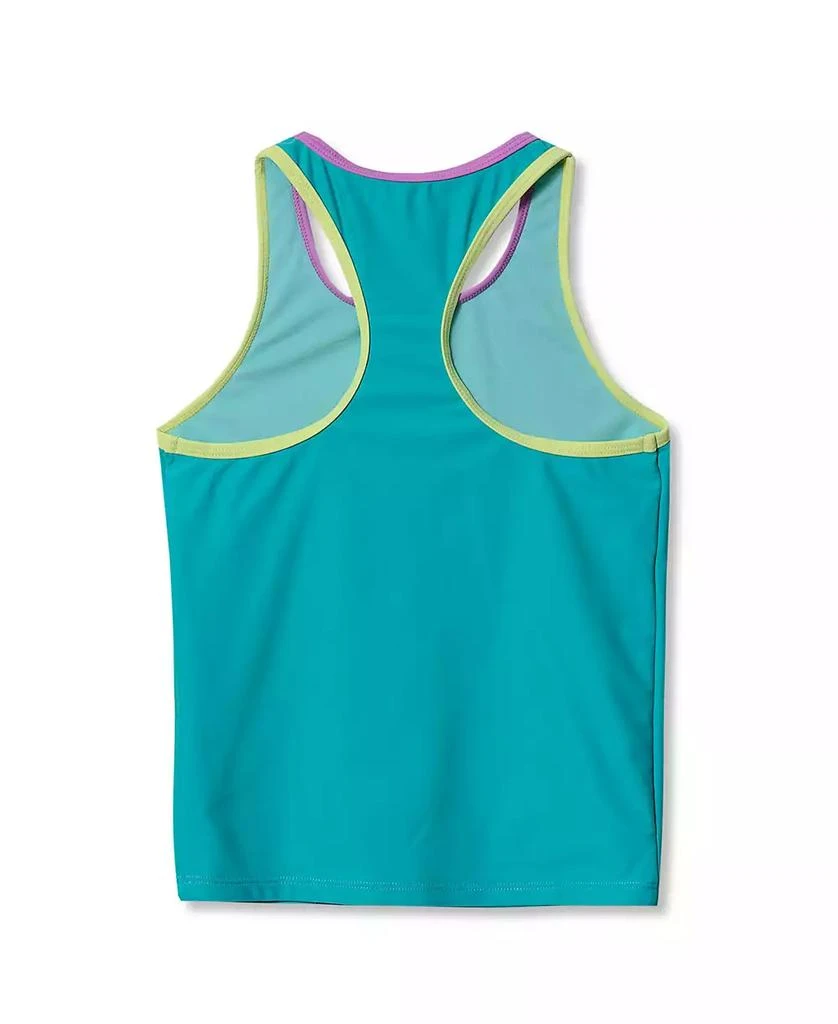 Lands
 End Girls Chlorine Resistant Racer Back Tankini Swim Top 2
